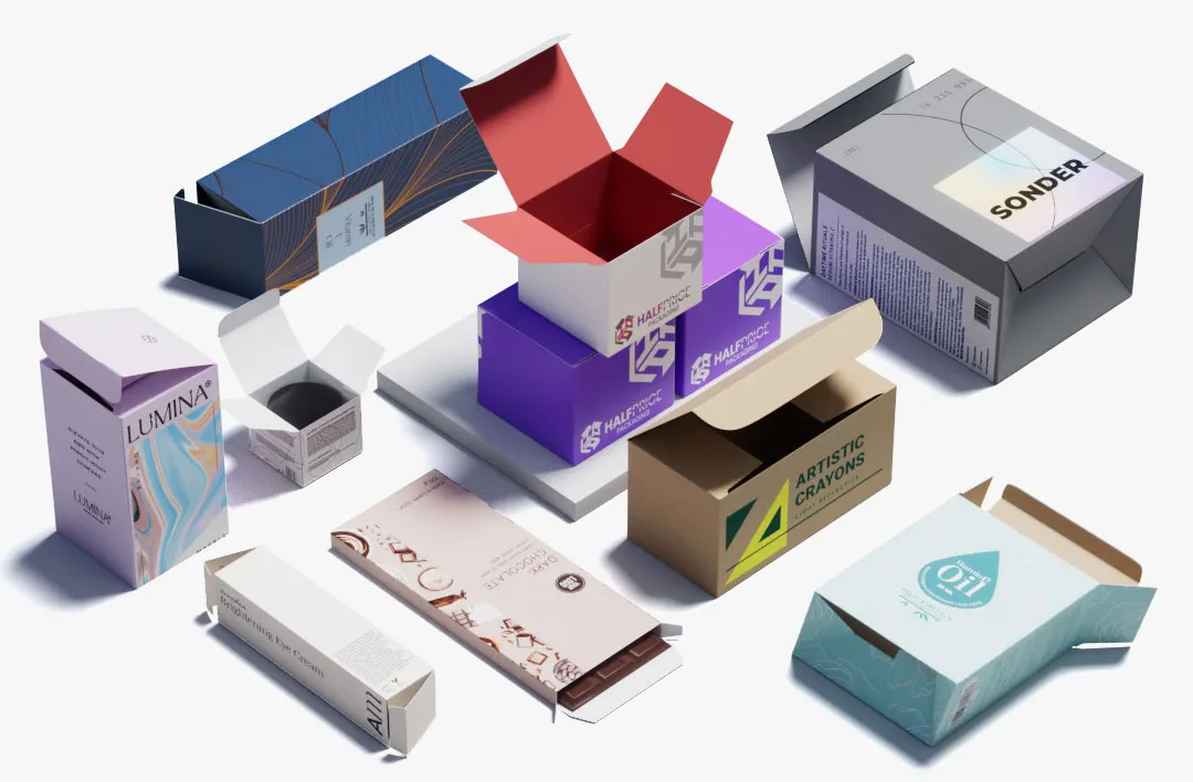 Custom folding boxes